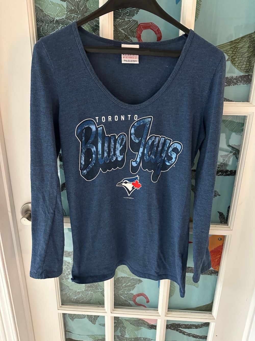 5th & Ocean Navy and Red MLB Genuine Merchandise TO Blue Jays tee